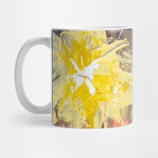 Sping Daffodil Yellow Floral Abstract Mug